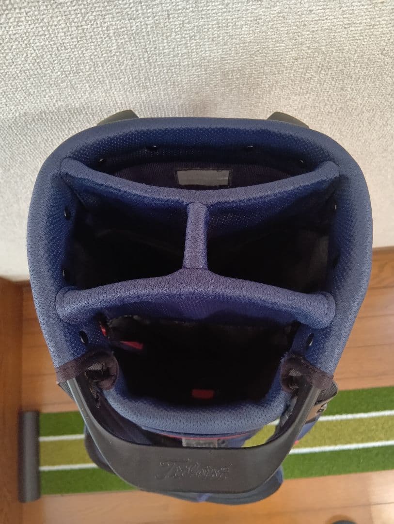 Titleist ゴルフキャディバッグ ネイビー/レッド