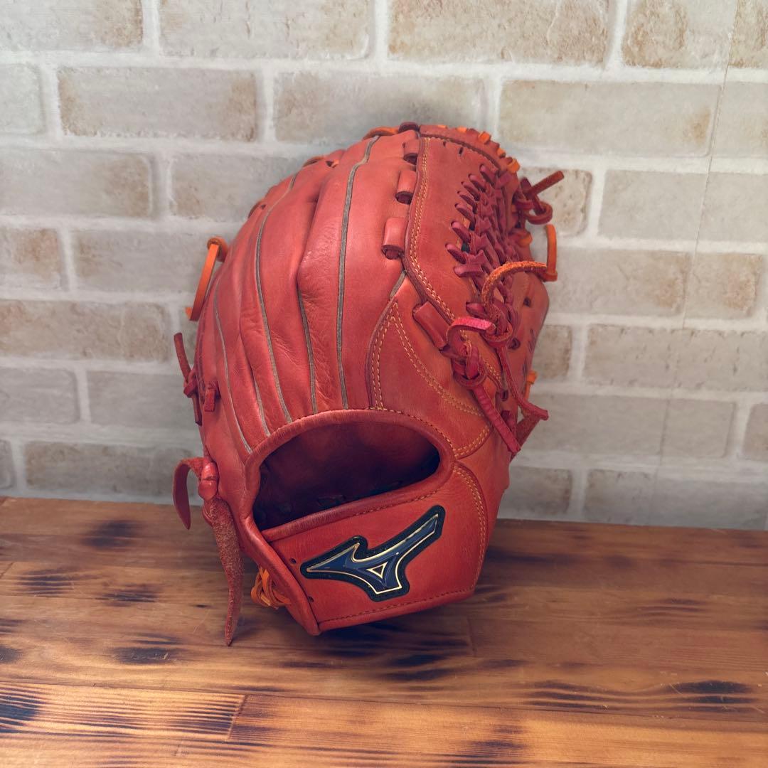 Mizuno 軟式グローブ 右投げ オレンジ