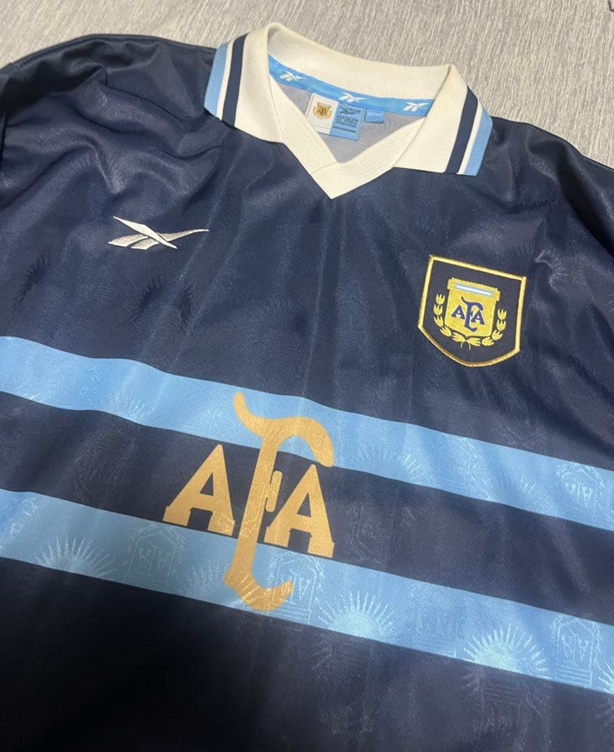 【英国製】リーボック アルゼンチン代表 99/00 アウェイ ユニフォーム 希少