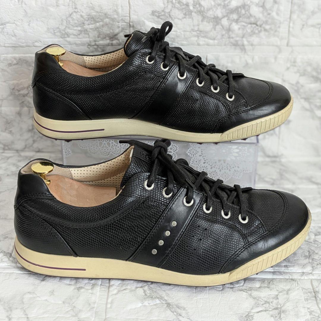 美品☆ecco エコー biom バイオム スパイクレス ゴルフシューズ 44