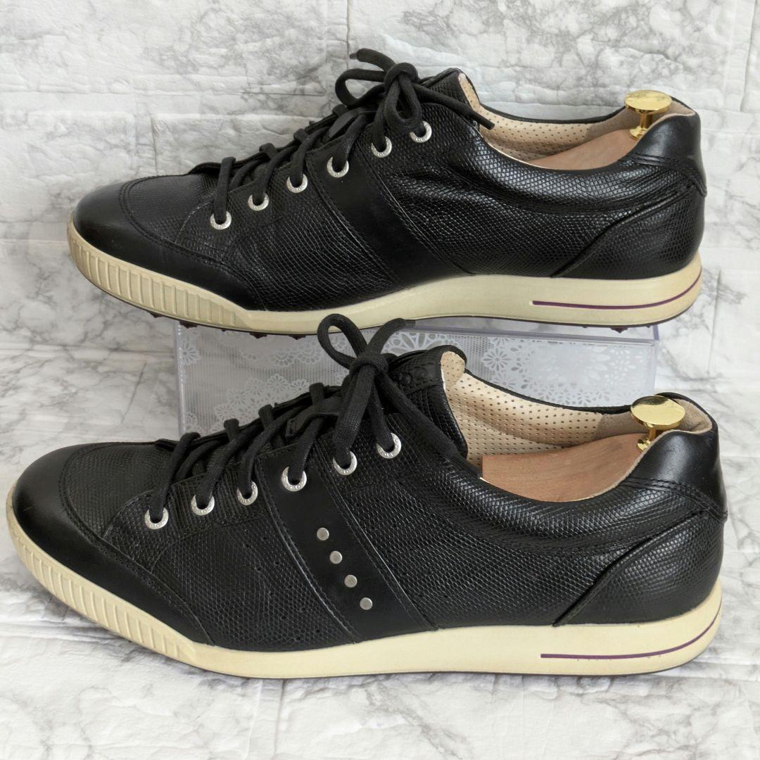 美品☆ecco エコー biom バイオム スパイクレス ゴルフシューズ 44