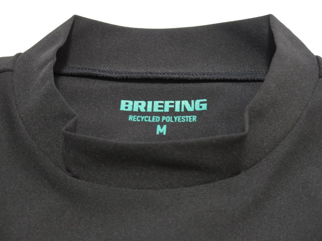 ⓂBRIEFING GOLFブリーフィングゴルフEARTHハイネックRFシャツ黒