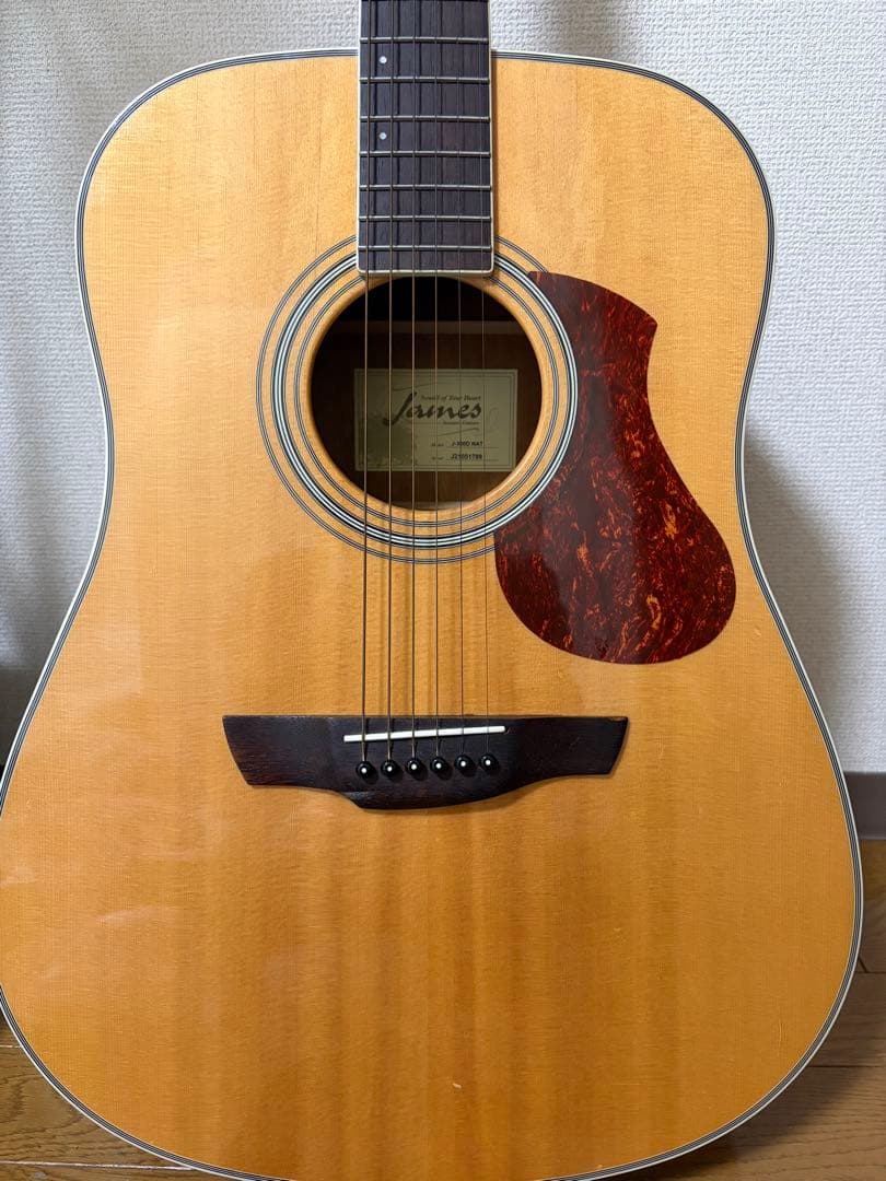 【美品】James J-300A NAT アコースティックギター　ソフトケース付