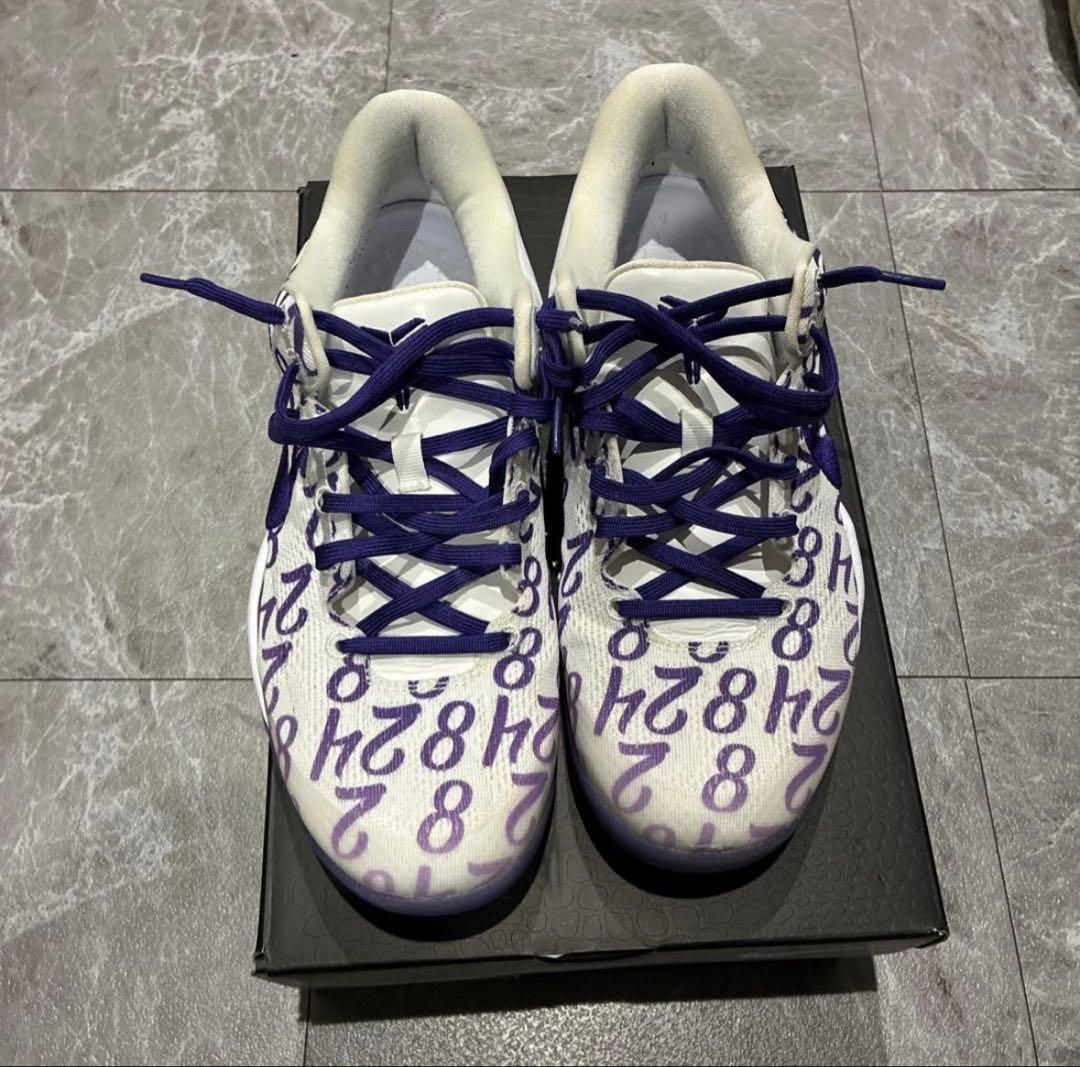 Nike kobe8 コービー8バスケットボールシューズ ホワイト/パープル