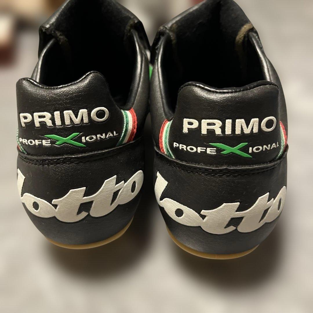 lotto PRIMO サッカースパイク ブラック/グリーン　24.5センチ