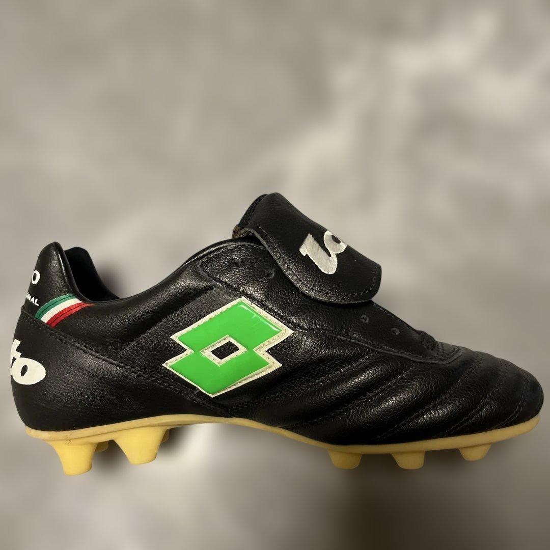 lotto PRIMO サッカースパイク ブラック/グリーン　24.5センチ