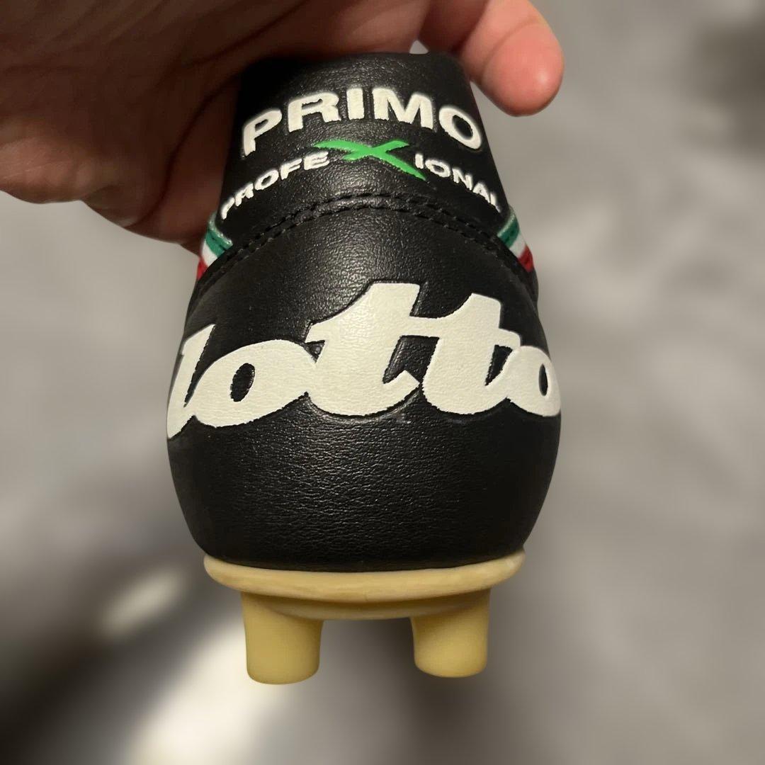 lotto PRIMO サッカースパイク ブラック/グリーン　24.5センチ
