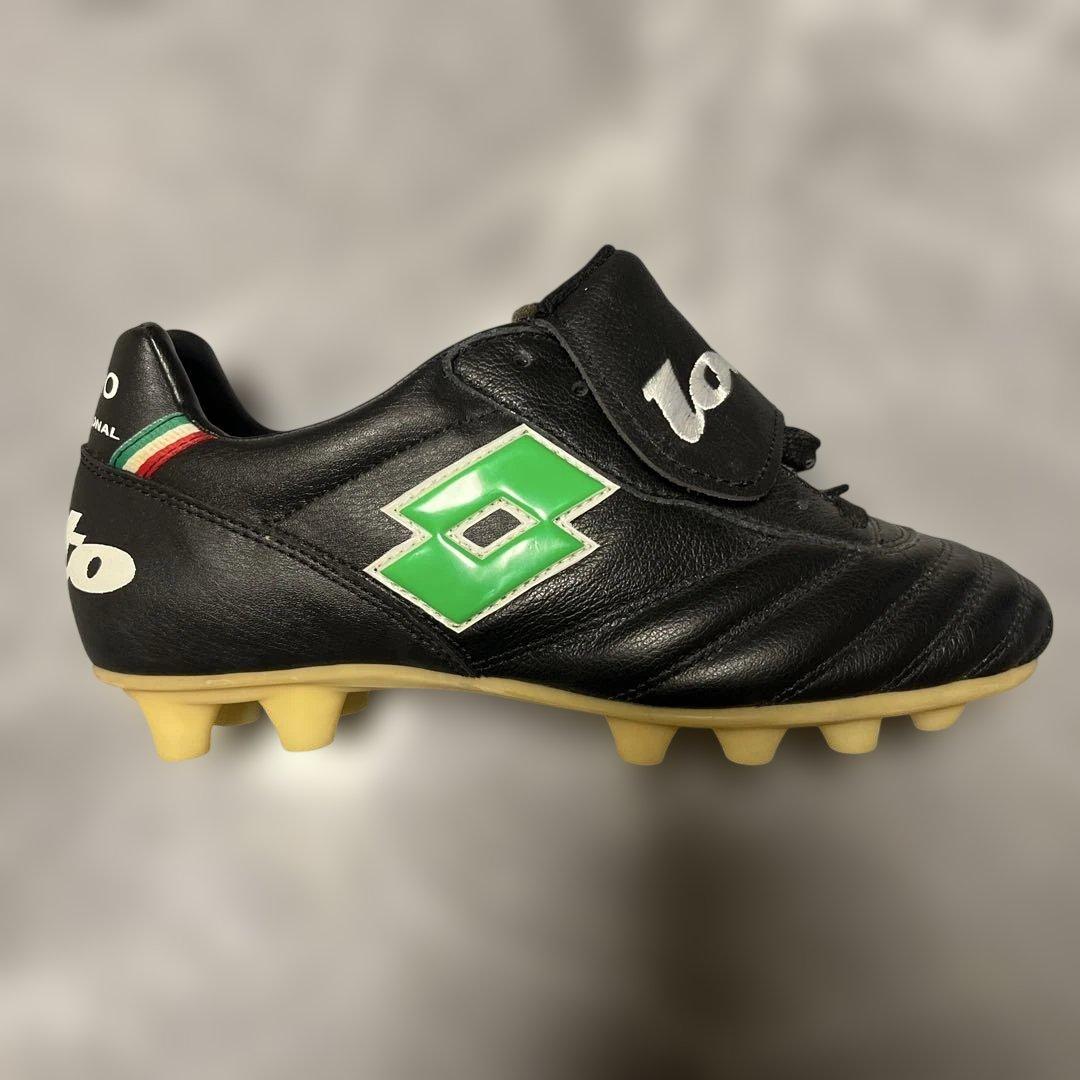 lotto PRIMO サッカースパイク ブラック/グリーン　24.5センチ