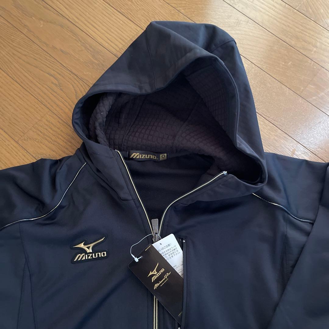 Mizuno proフード付きジャケット ネイビー