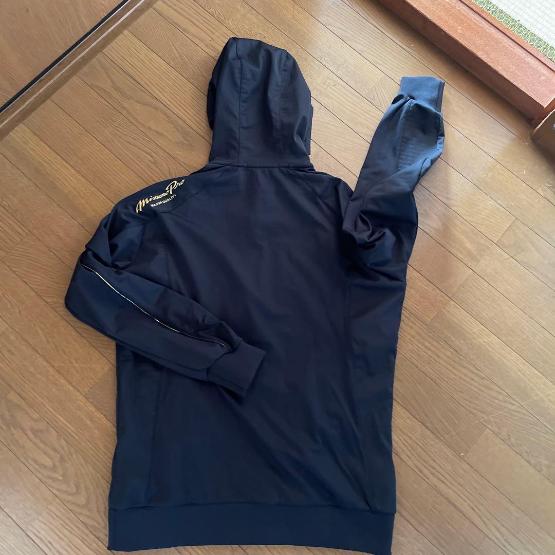 Mizuno proフード付きジャケット ネイビー