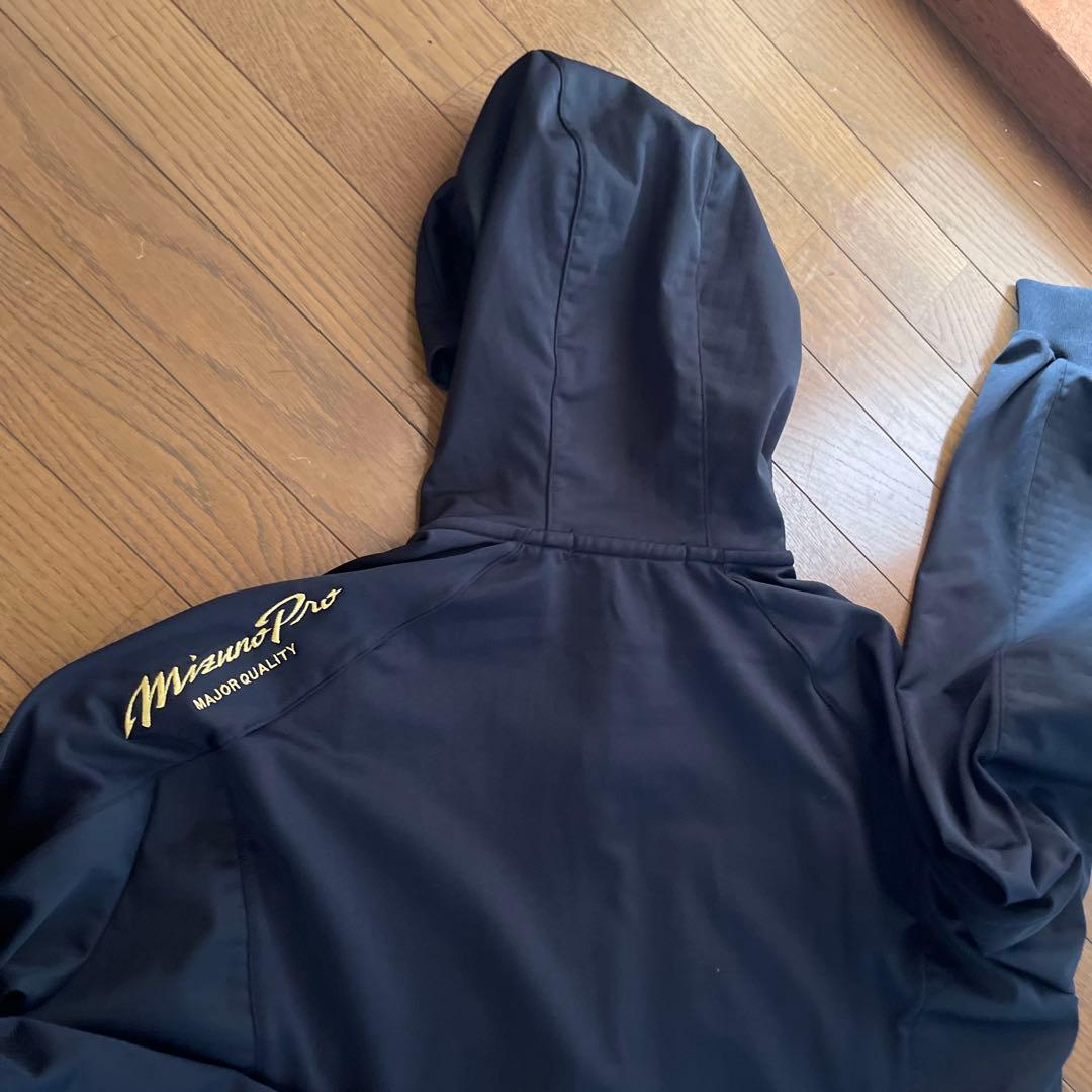 Mizuno proフード付きジャケット ネイビー