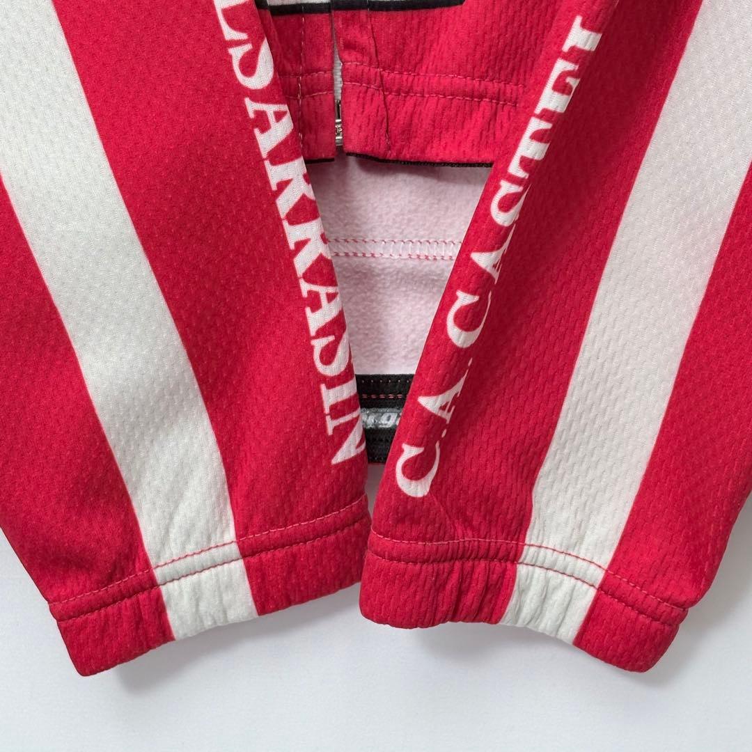 CASTELSARASIN サイクルジャージ レッド/ホワイト M 輸入 古着