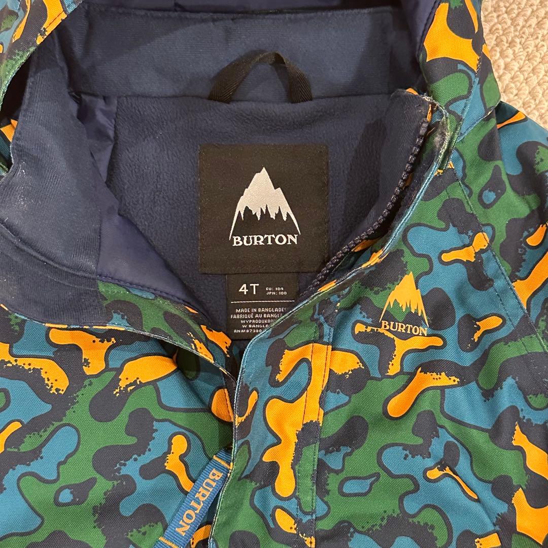 Burton バートン　キッズスノーボードウェア　トドラー　4T ゴーグル付き