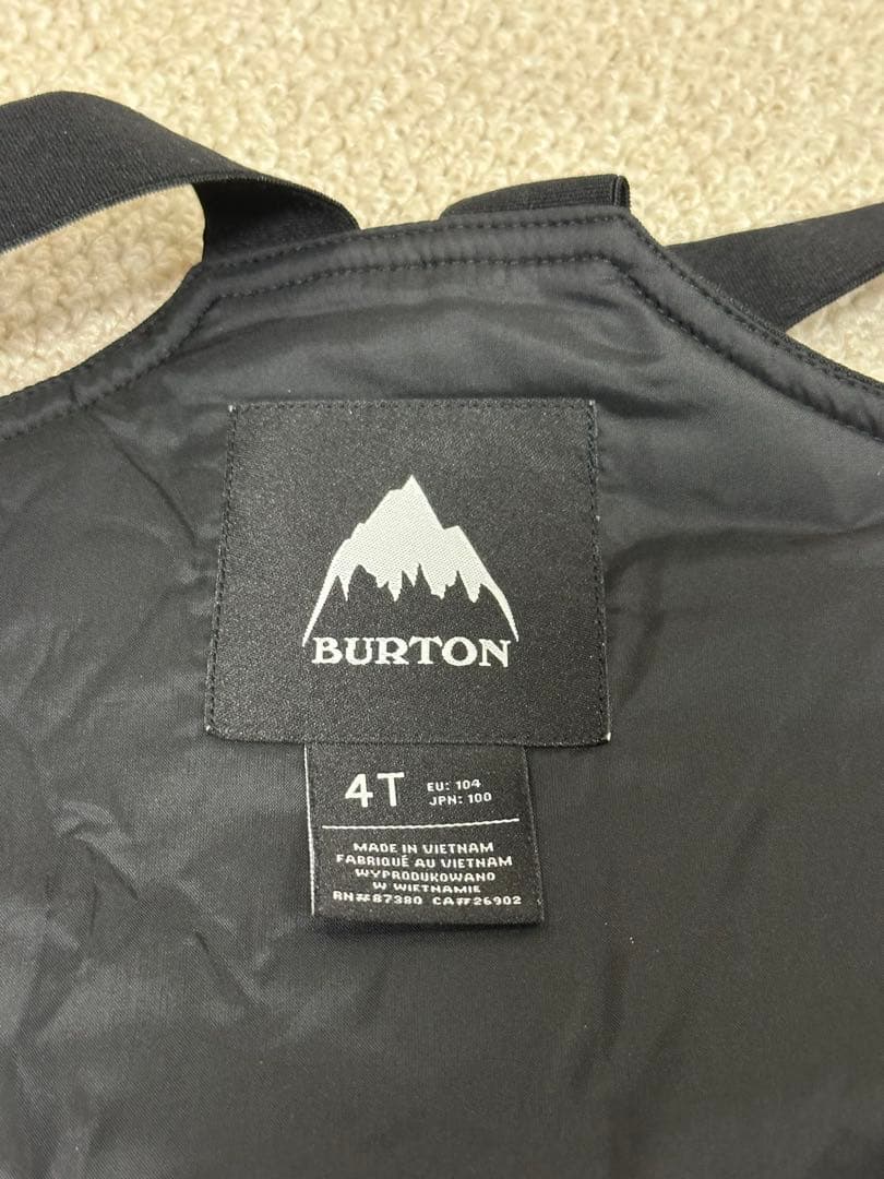 Burton バートン　キッズスノーボードウェア　トドラー　4T ゴーグル付き