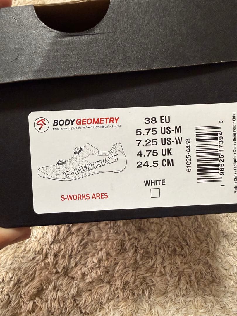 S-WORKS ares2 EU38　ソールセット　Footbed Gen2