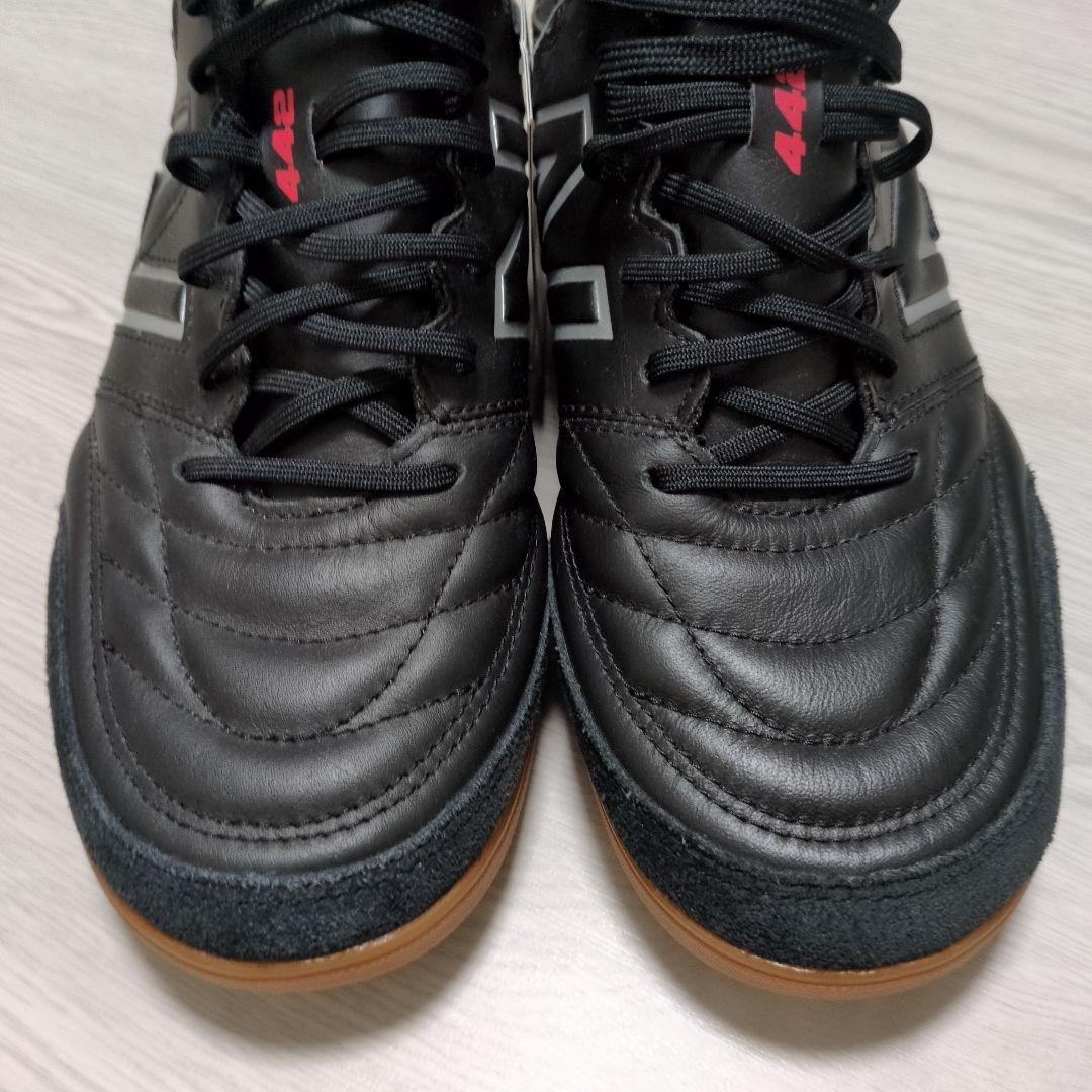 New Balance 25.5cm フットサル 442 MS421BK2 黒
