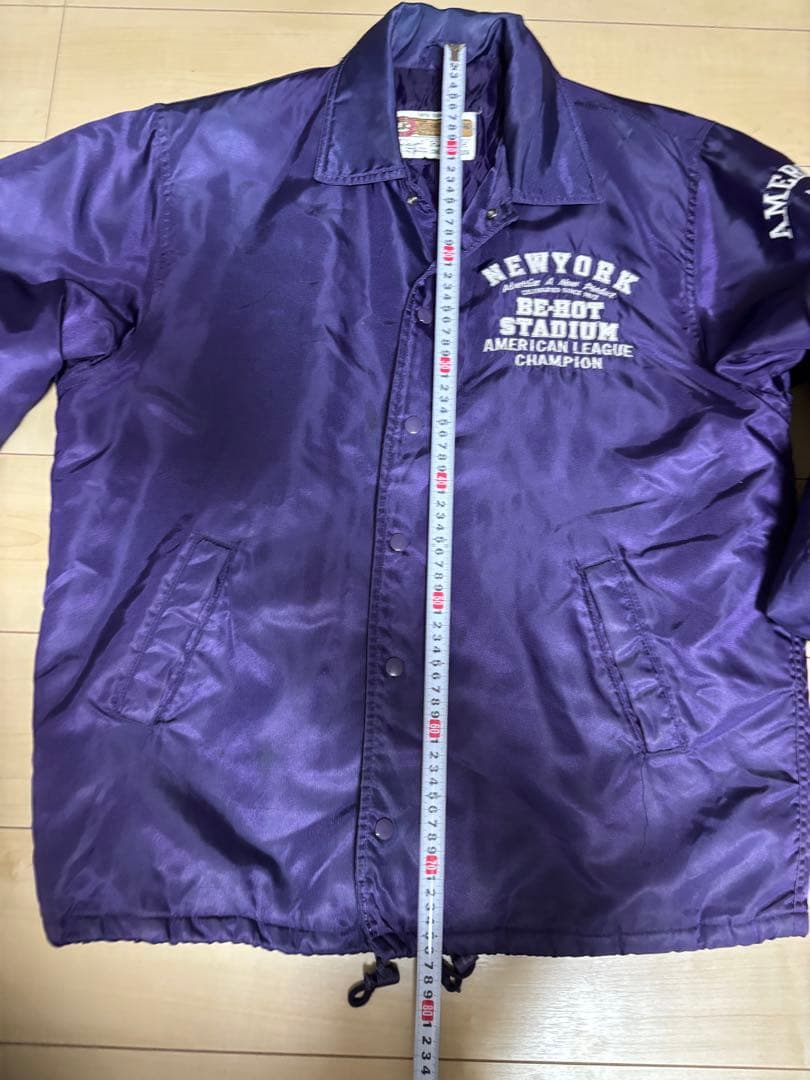 80s 90s ヴィンテージ　ニューヨーク ビーホットスタジアム　古着　ジャンパ