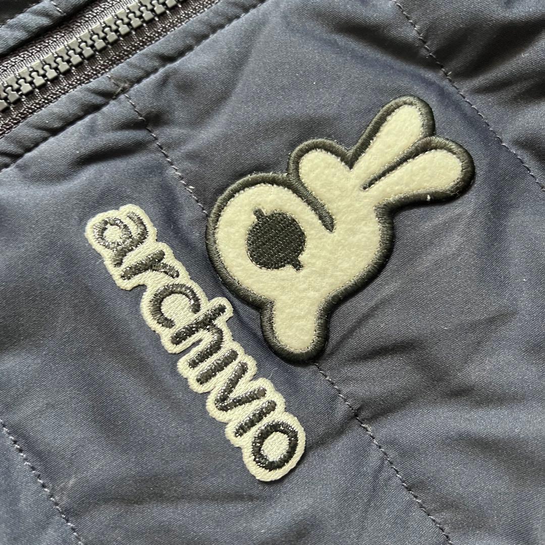 ARCHIVIO アルチビオ　ファー　ダウンワンピース　中綿　ロング　36 紺