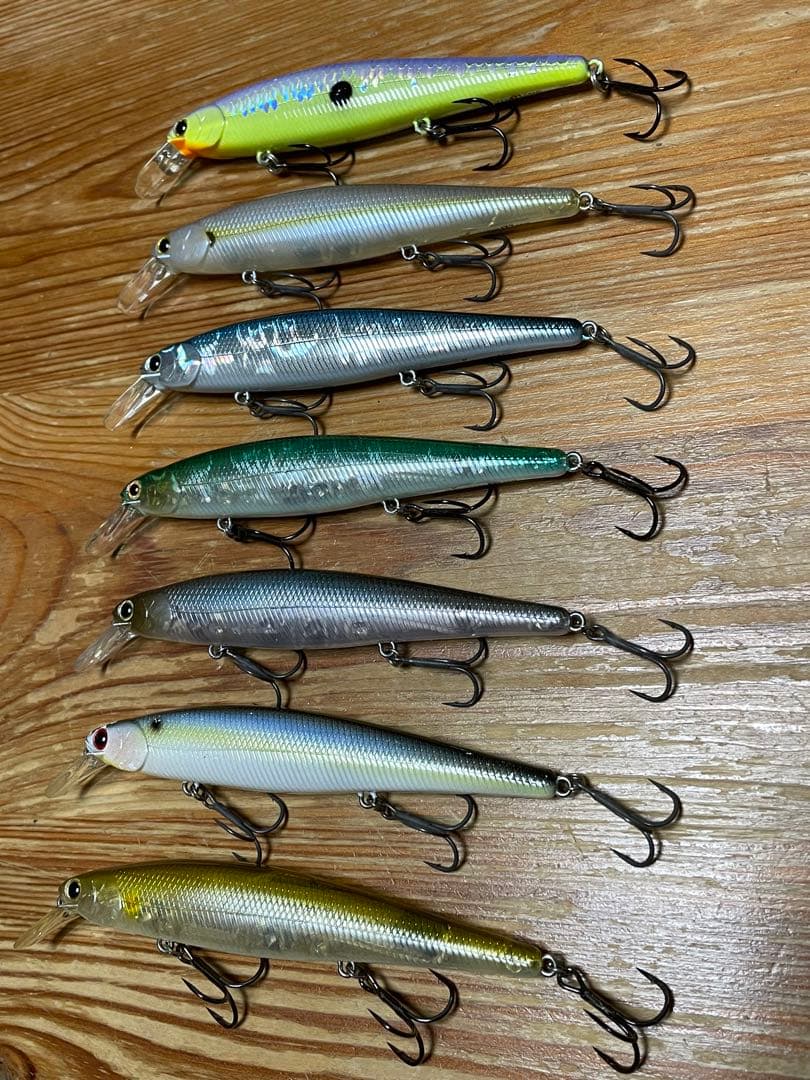 ラッキークラフト USA スレンダーポインター 112MR 7色セット