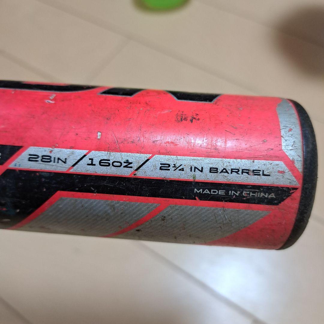 EASTON 赤 野球バット USA BASEBALL