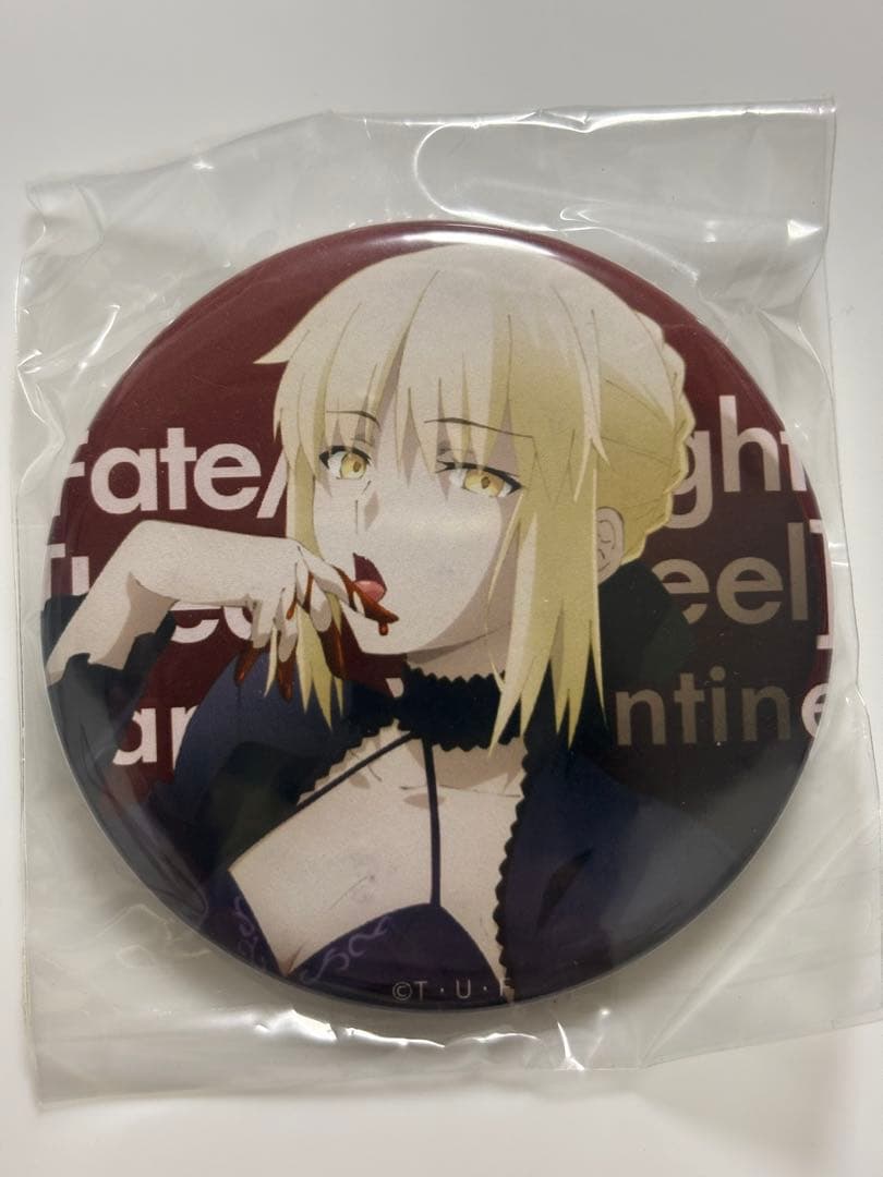 Fate/Stay Night セイバーオルタ　バレンタイン缶バッジ