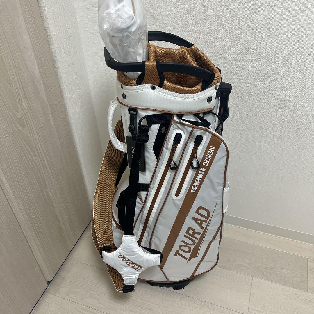新品 ヘッドカバー付き グラファイトデザイン ツアーAD キャディバッグ ゴルフ