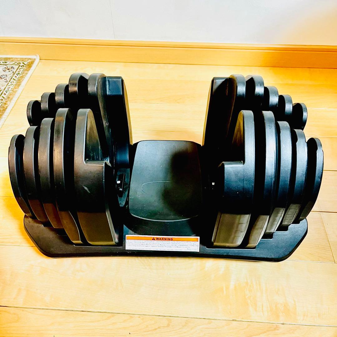 【極美品②】 可変式ダンベル 40kg 17段階調整 ダイヤル式 BARWING