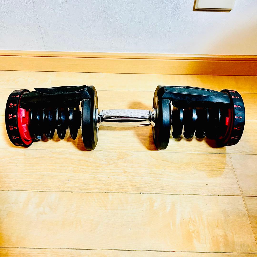 【極美品②】 可変式ダンベル 40kg 17段階調整 ダイヤル式 BARWING