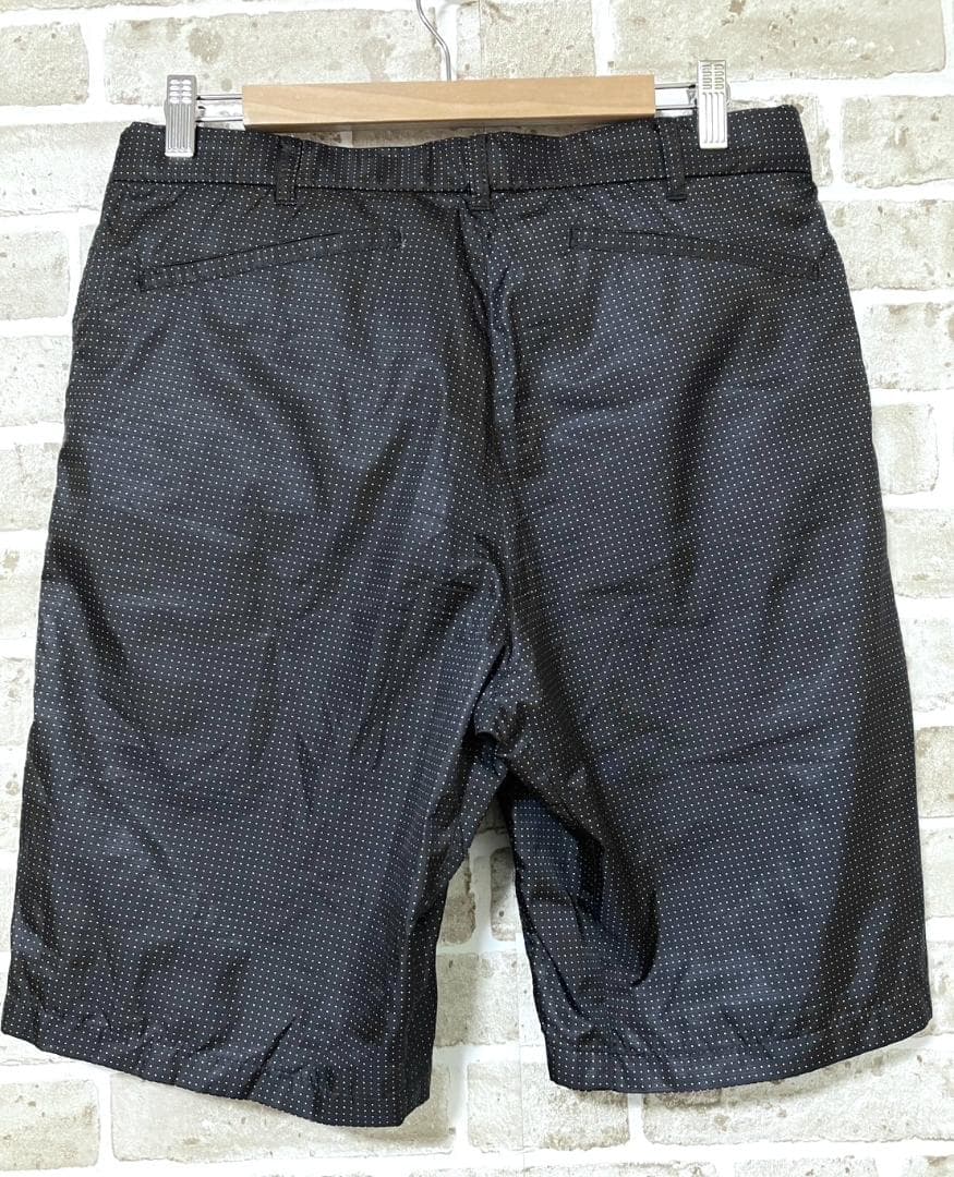 【早い者勝ち✨】ビームスゴルフ メンズ ハーフパンツ Lサイズ ブラック系 総柄