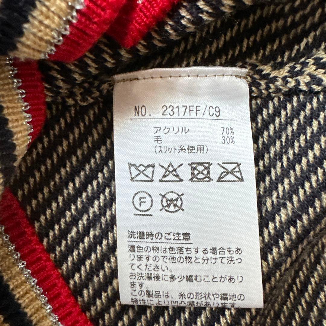 ☆and per se☆ M レディース セーター ビッグロゴ 茶系