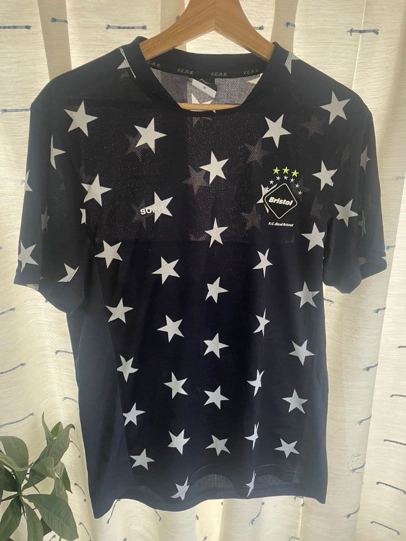 星柄メッシュシャツ FC Real Bristolネイビー