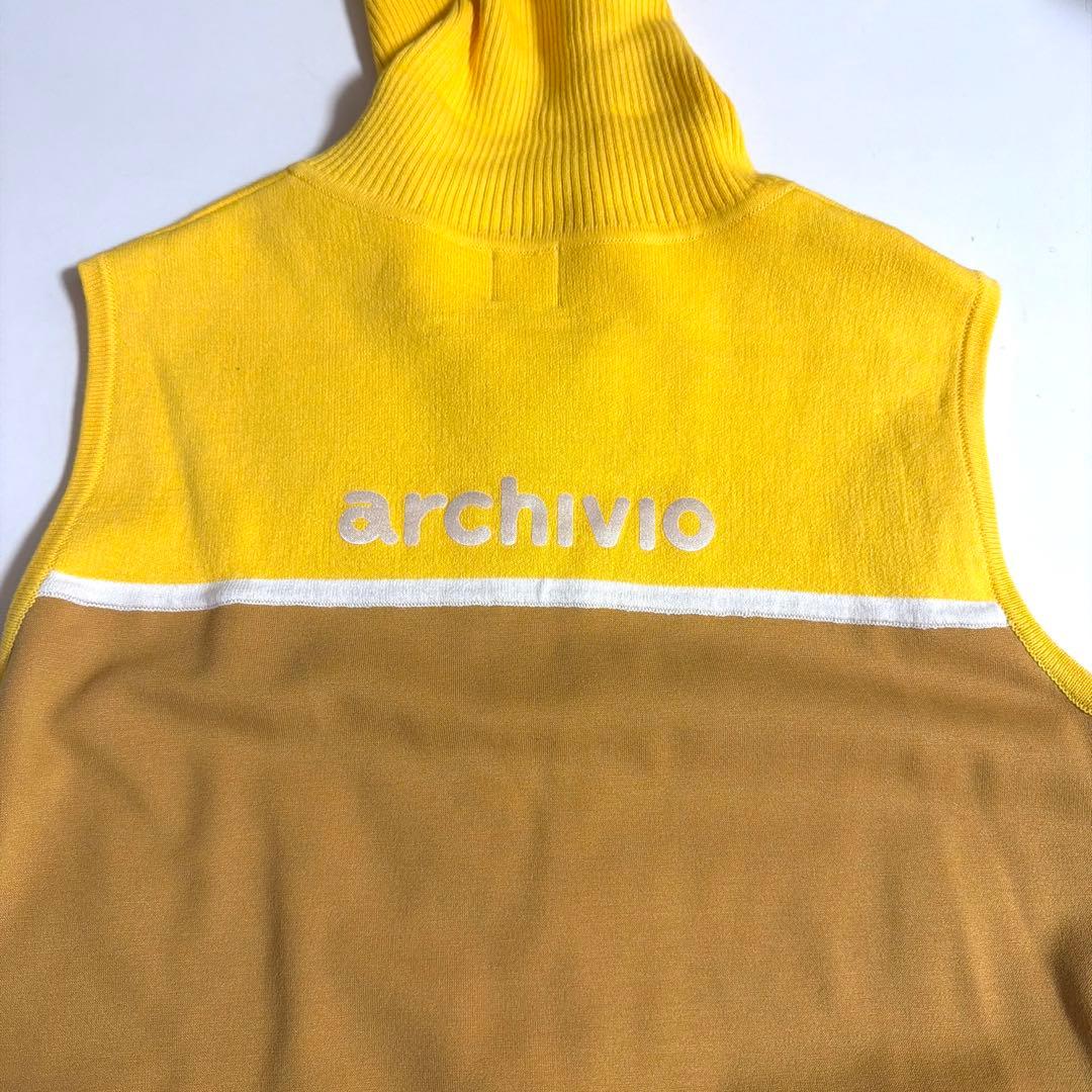 archivio 未着用 ベスト イエロー ブラウン サイズ38