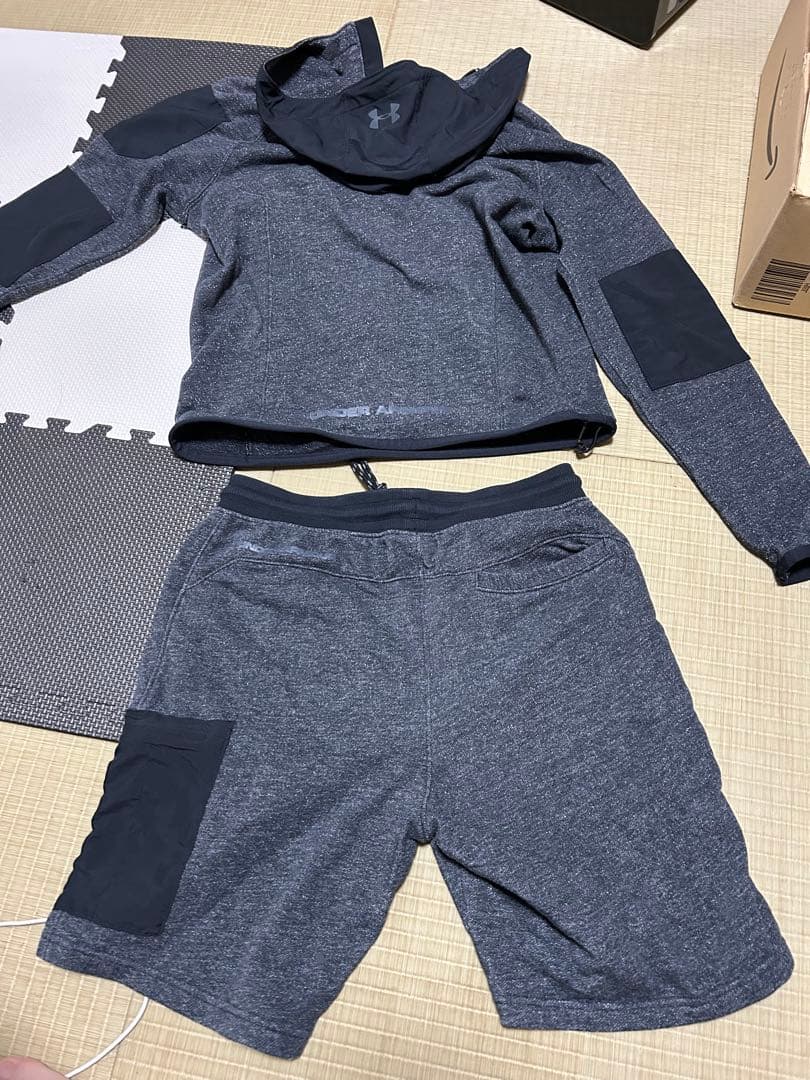 UNDER ARMOUR ジャージ上下セット グレー Mサイズ