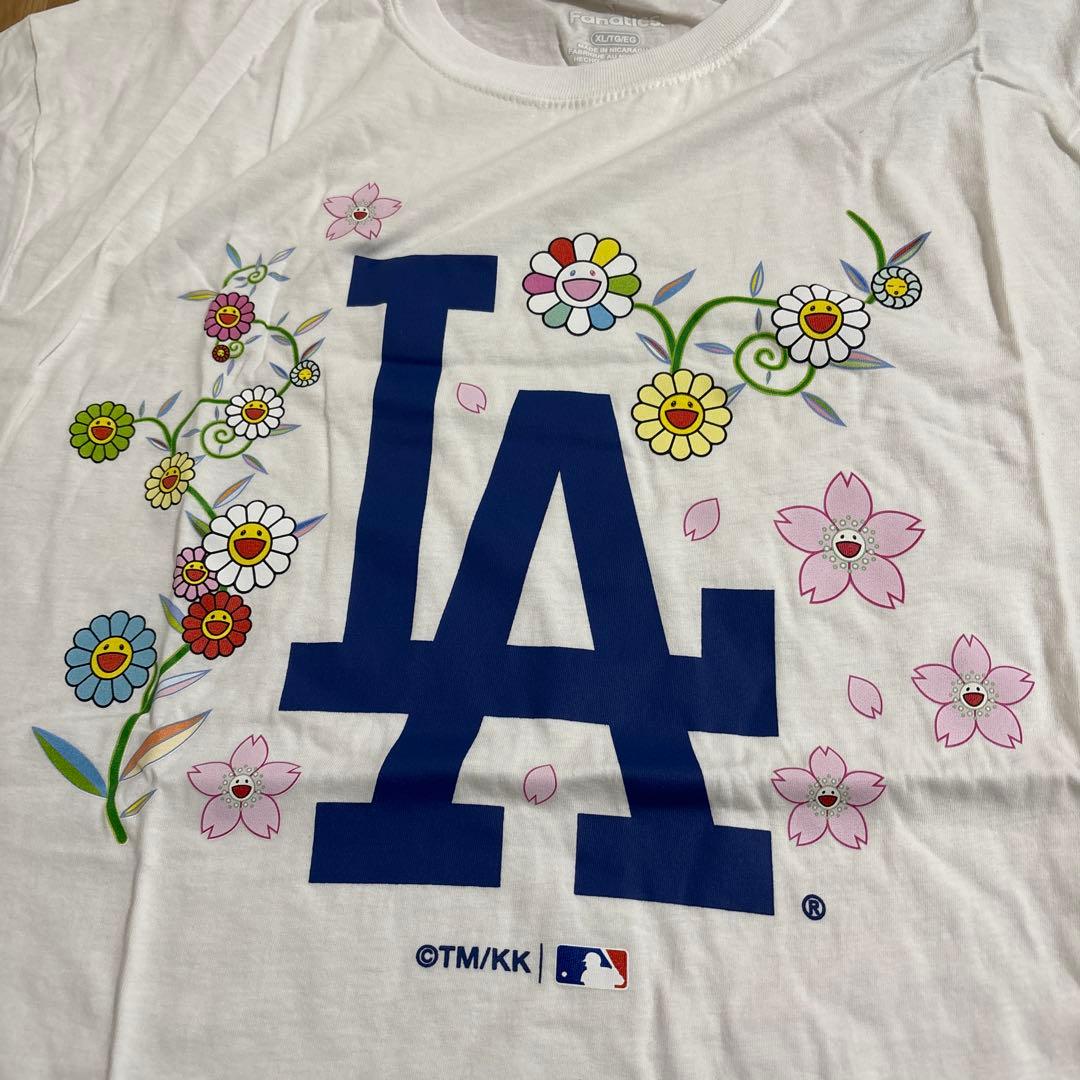 LA ドジャース 村上隆 ファナティクス トリプルコラボ フローラル Tシャツ