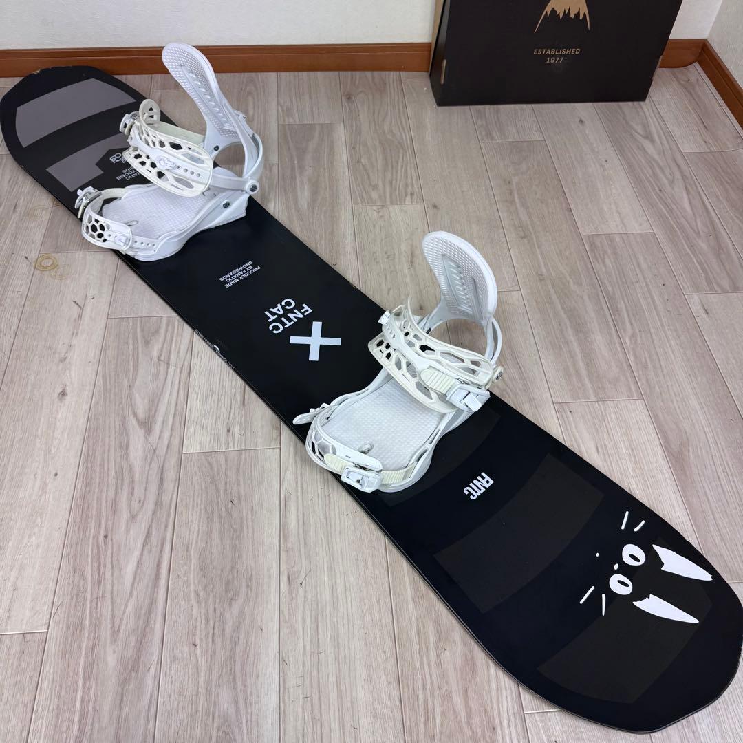 FNTC CAT スノーボード セット153cmグラトリ