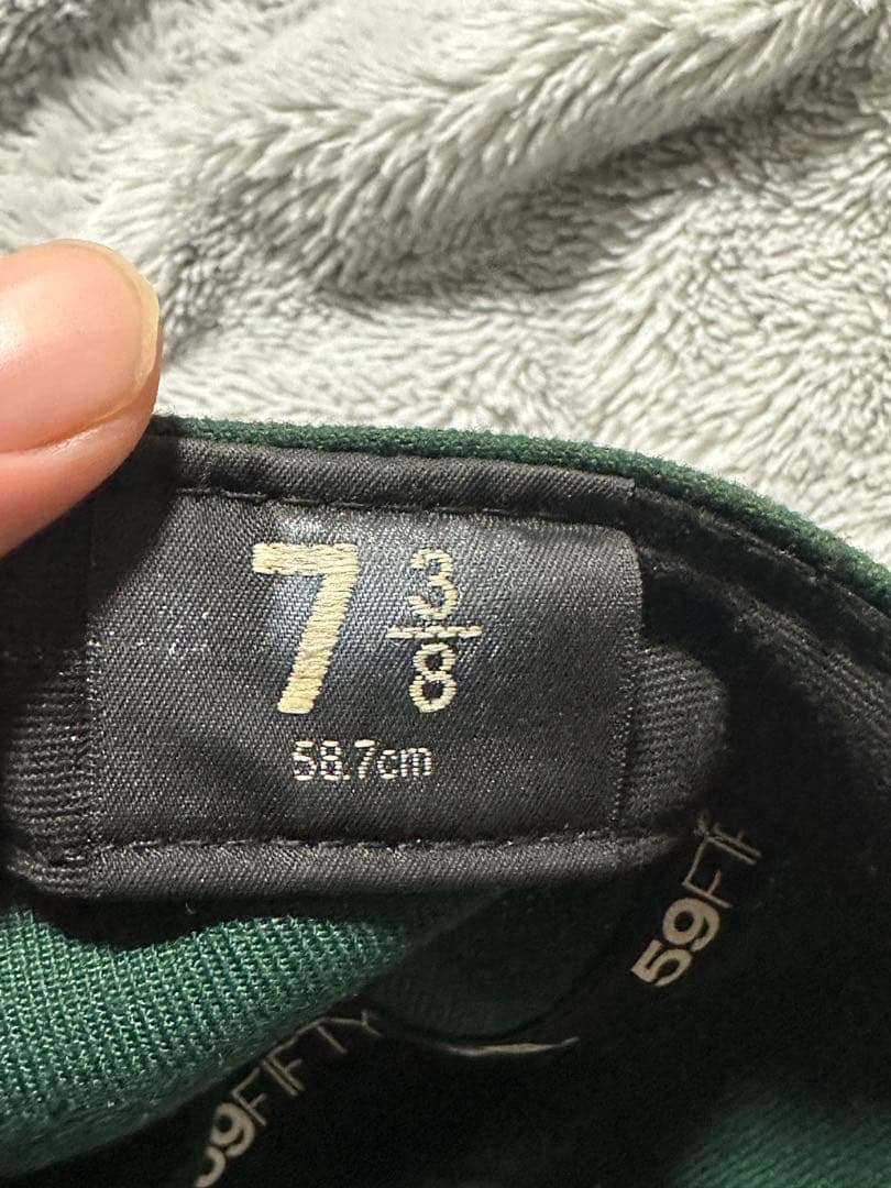 アスレチックス　ニューエラ　59fifty 7と８分の3