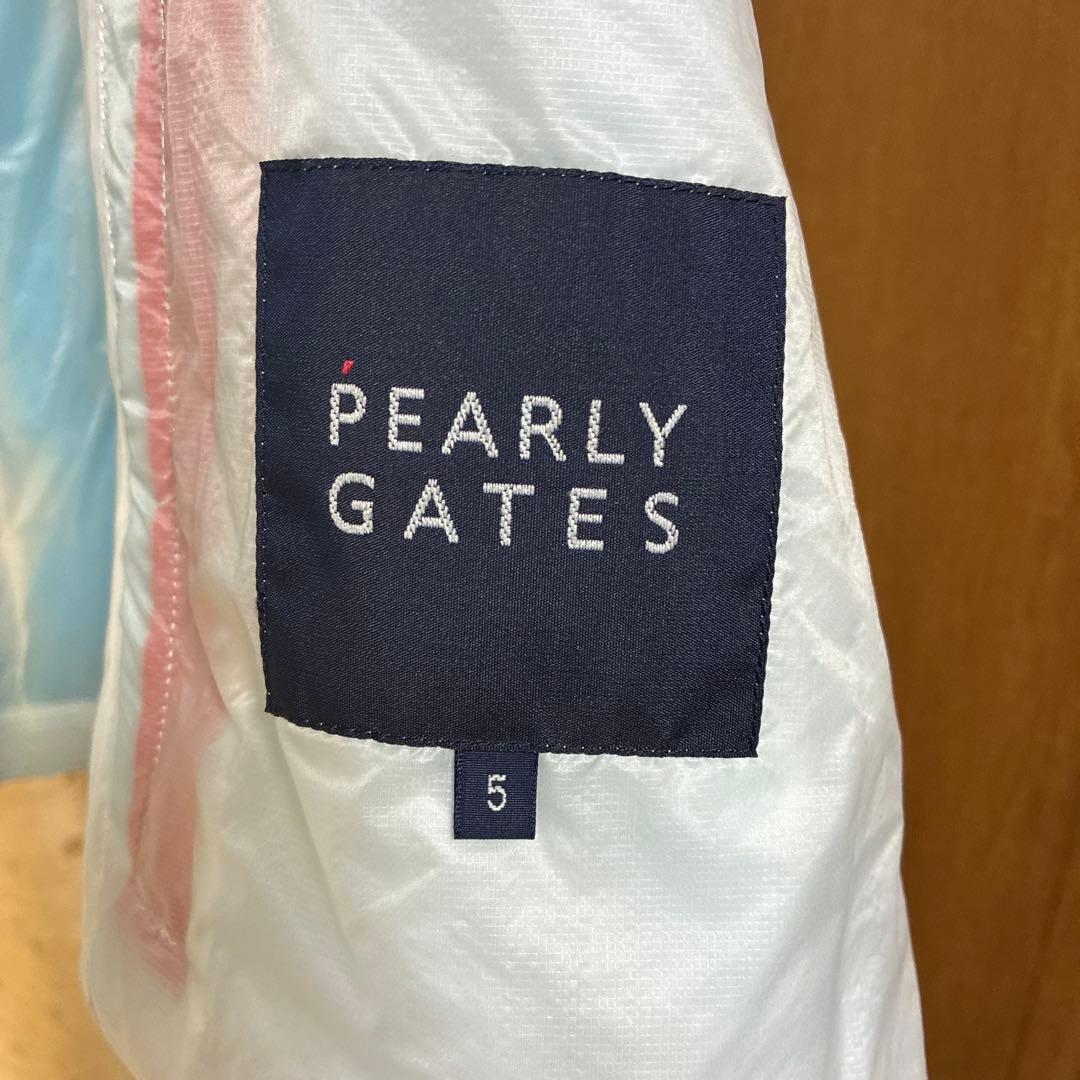 PEARLY GATES パーリーゲイツ　水色 キルティングベスト サイズ5