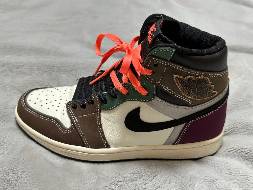 Nike Air Jordan 1 ブラウン/ホワイト/パープル26cm メンズ