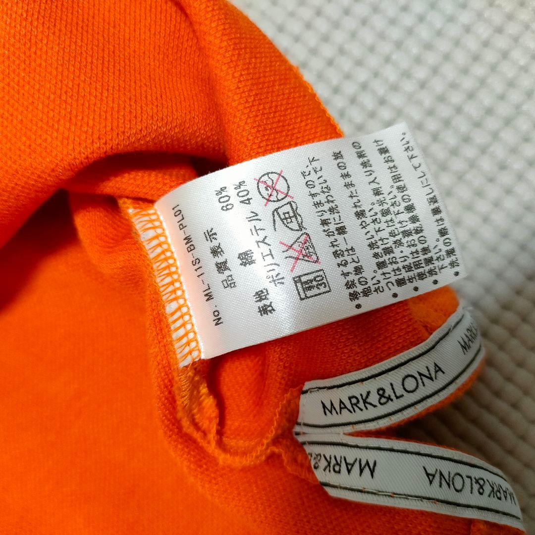 MARK＆LONA ポロシャツ　35周年モデル　オレンジ　金ロゴ　スカル　限定品