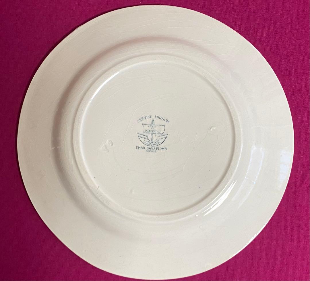 フランスCREIL MONTEREAU « SERVICE MIGNON »皿