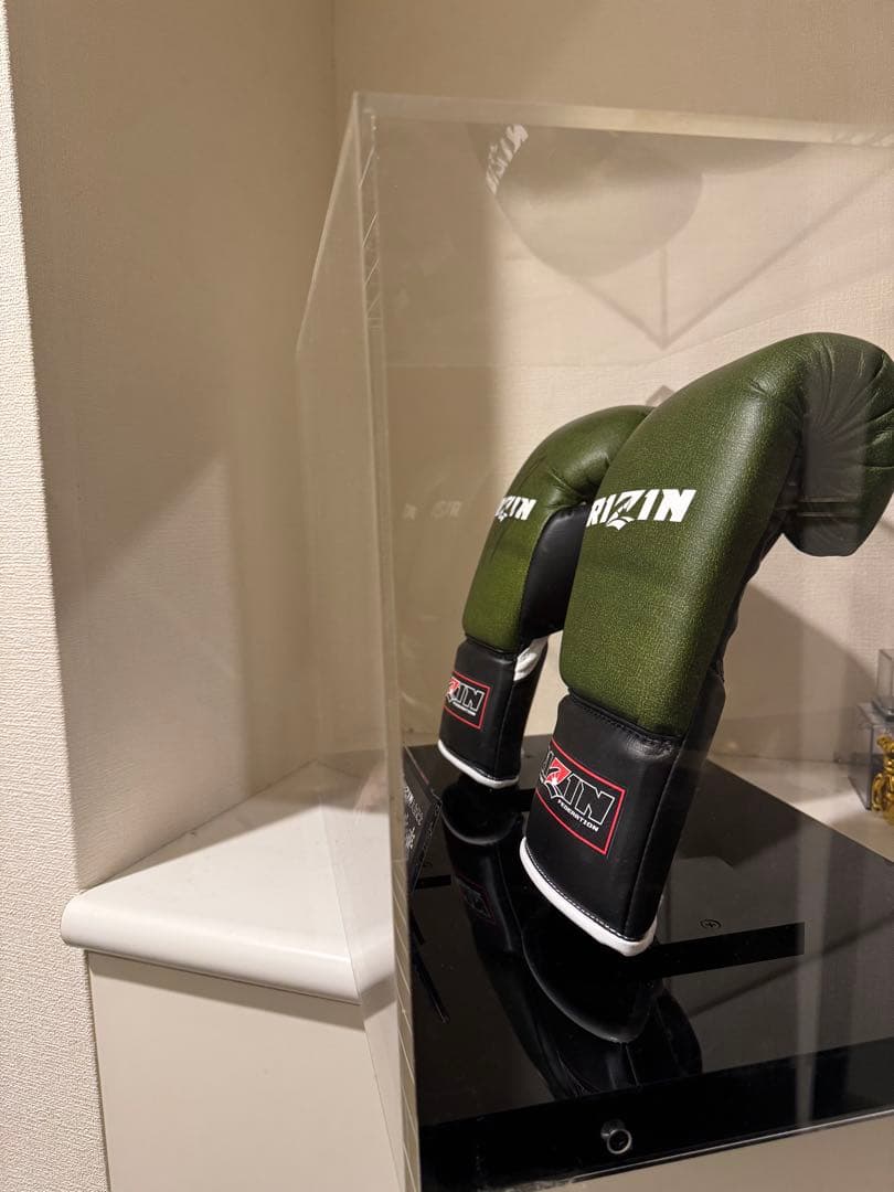 朝倉未来RIZIN サイン入り ボクシンググローブ グリーン