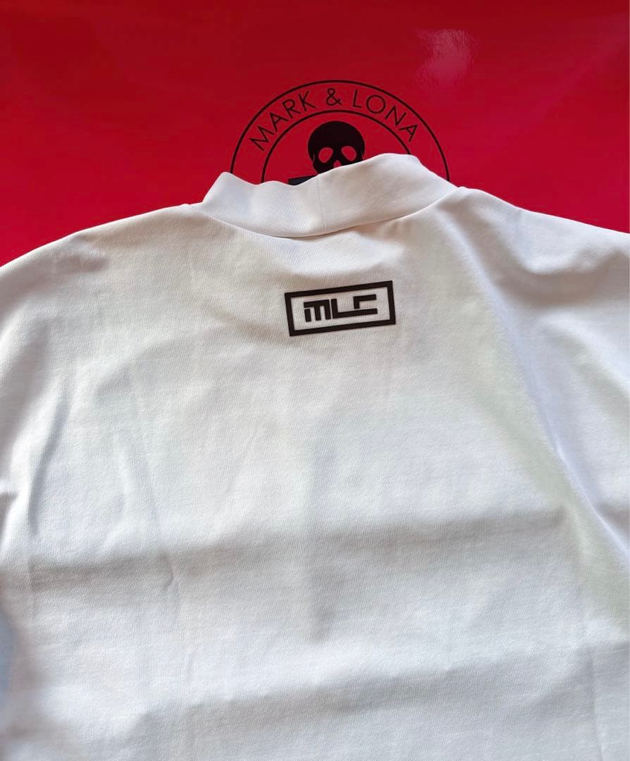 【美品】MARK&LONA モックネックシャツ code 白