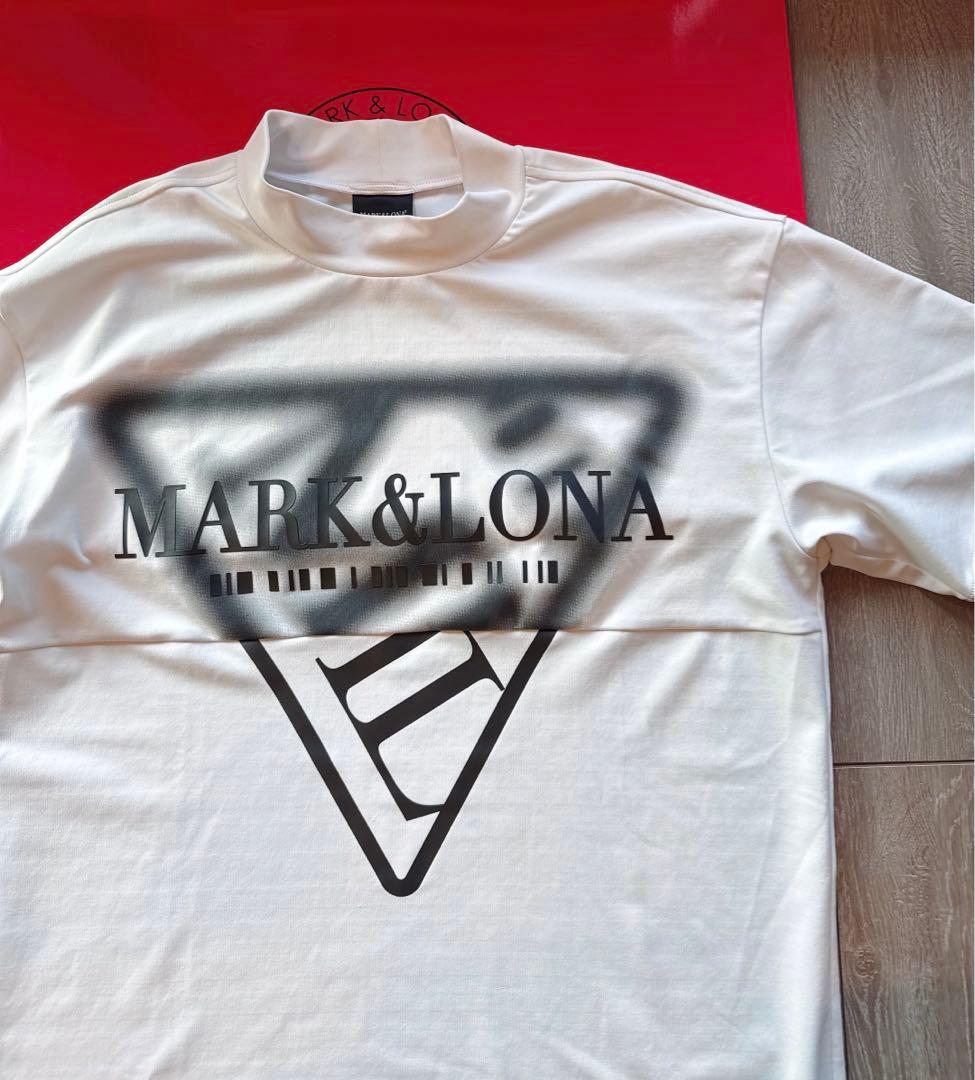【美品】MARK&LONA モックネックシャツ code 白