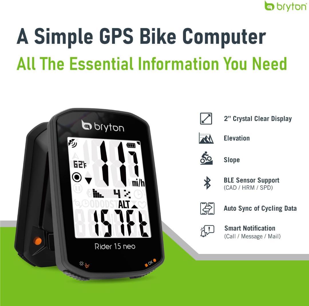 ブライトン Bryton Rider 15Neo サイクルコンピューター