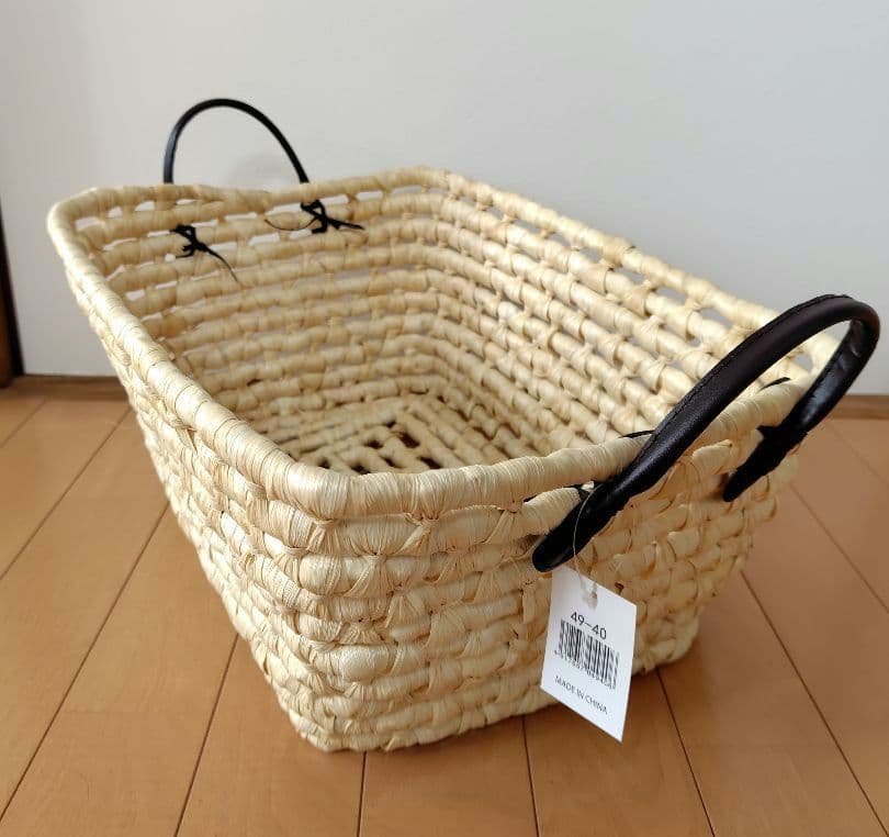 ナチュラル素材のバスケット8個セット　籠　かご　9800円→7200円