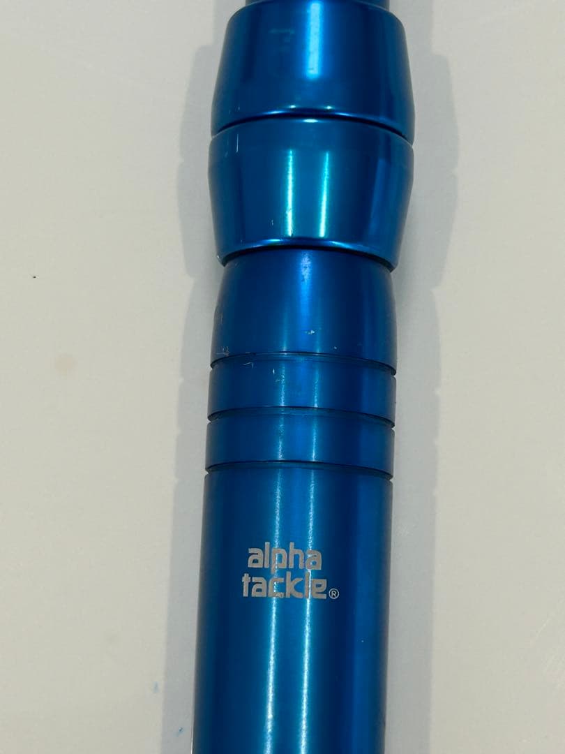 alpha tackle /stuark伸縮可能な釣り竿 青 銀