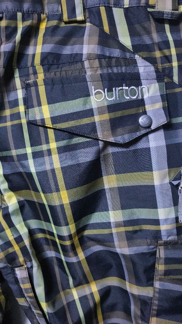 【バートン BURTON】スノーボードウェアパンツ ズボン ブラックチェック