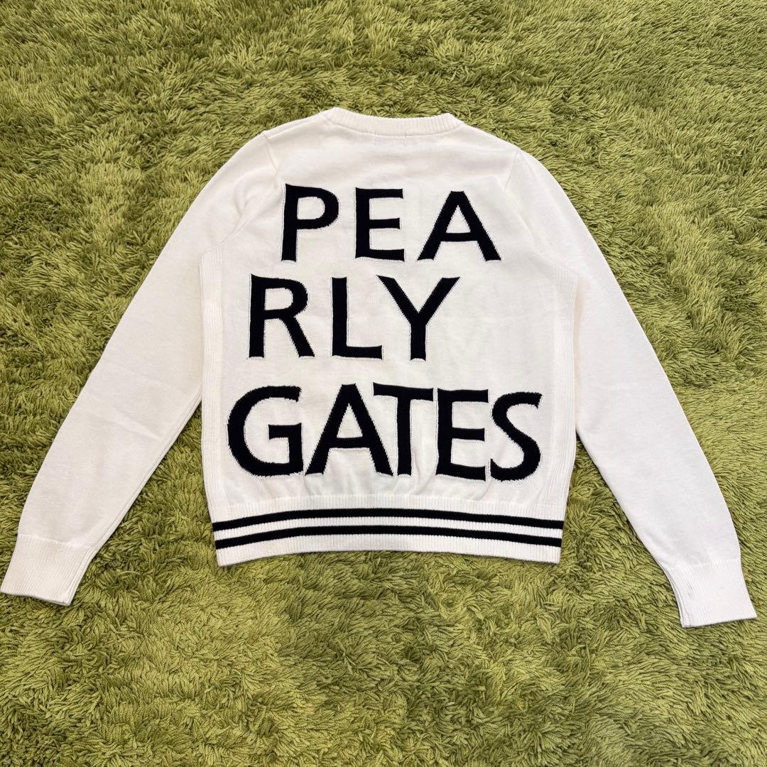 パーリーゲイツ PEARLYGATES ニット セーター ロゴ ホワイト 0