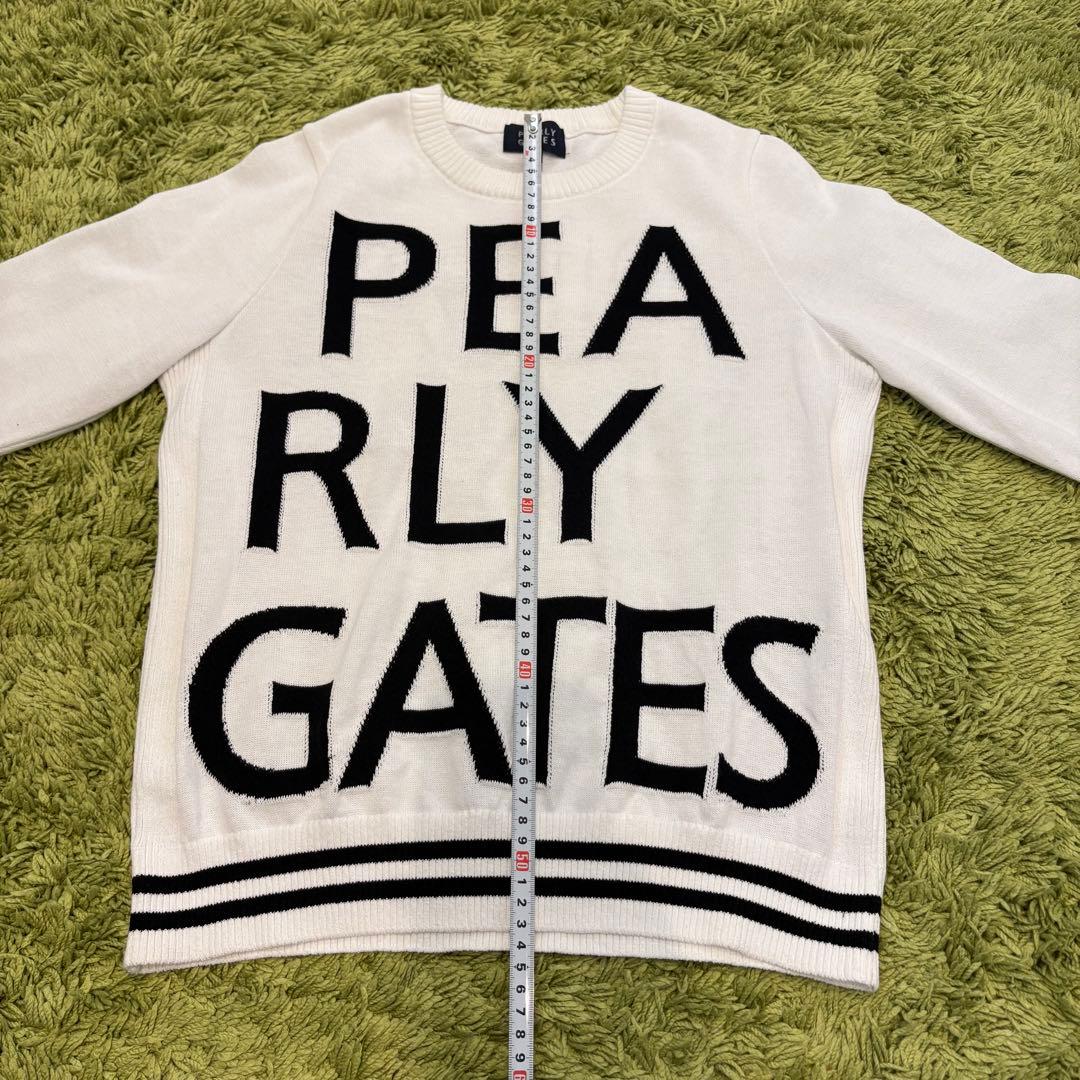 パーリーゲイツ PEARLYGATES ニット セーター ロゴ ホワイト 0