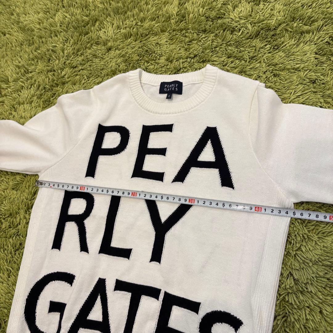 パーリーゲイツ PEARLYGATES ニット セーター ロゴ ホワイト 0